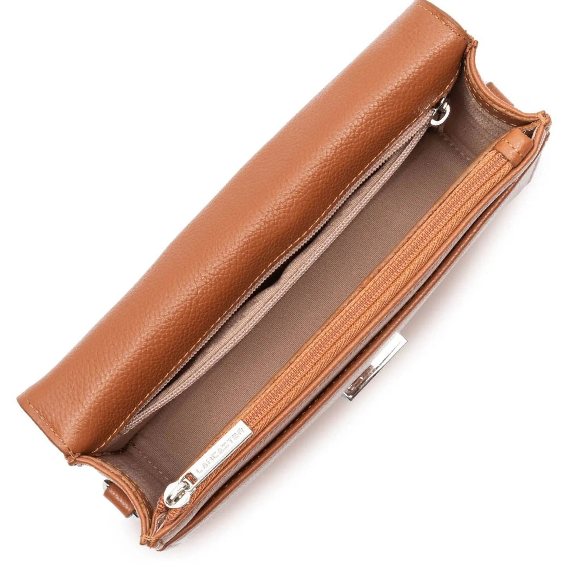 Lancaster Sac trotteur a rabat en cuir graine L'Alpha*Femme Sacs Bandoulière