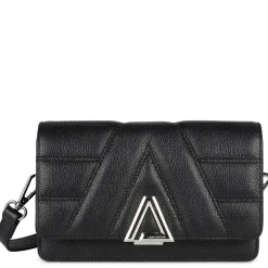 Lancaster Sac trotteur a rabat en cuir graine L'Alpha*Femme Sacs Bandoulière