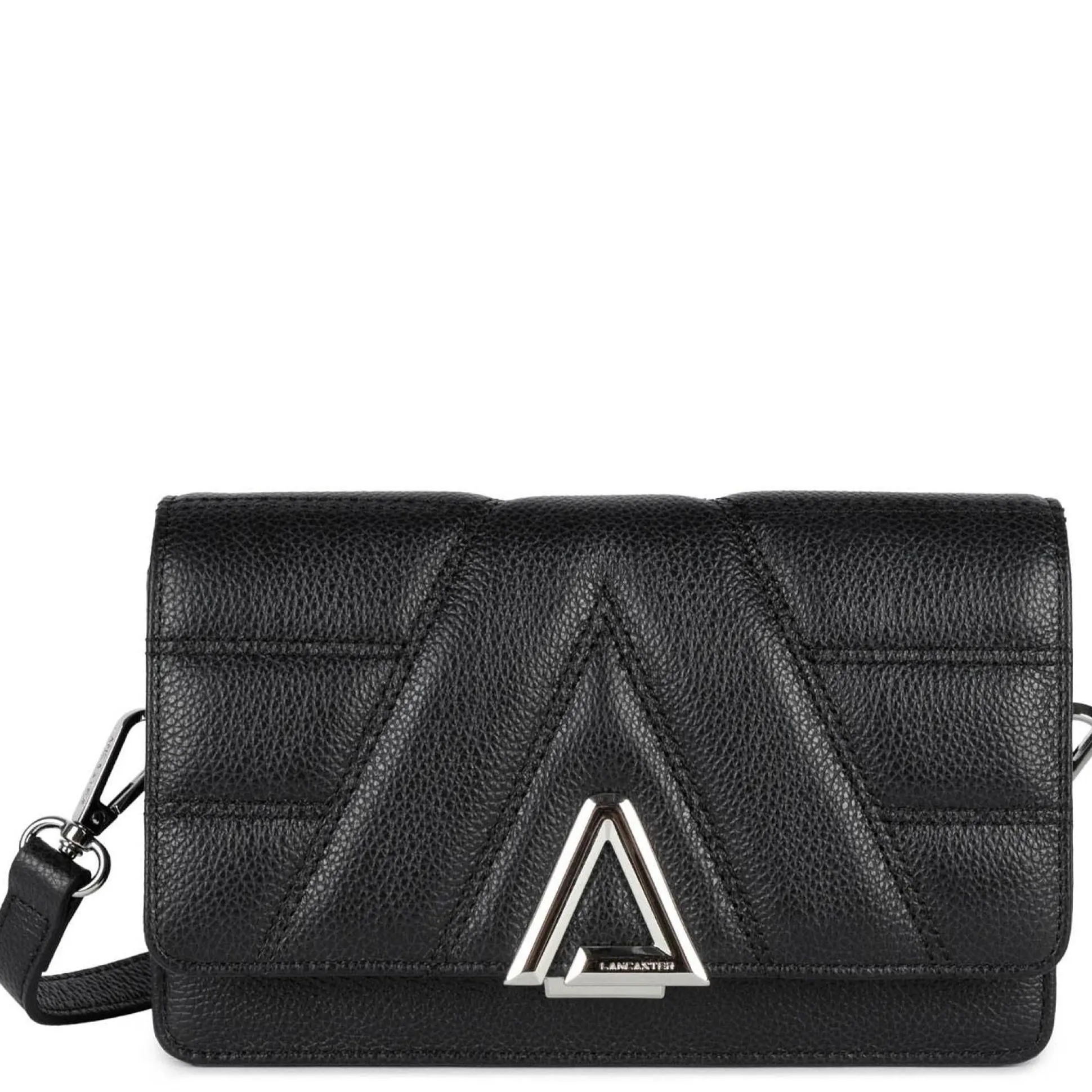 Lancaster Sac trotteur a rabat en cuir graine L'Alpha*Femme Sacs Bandoulière