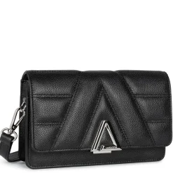 Lancaster Sac trotteur a rabat en cuir graine L'Alpha*Femme Sacs Bandoulière