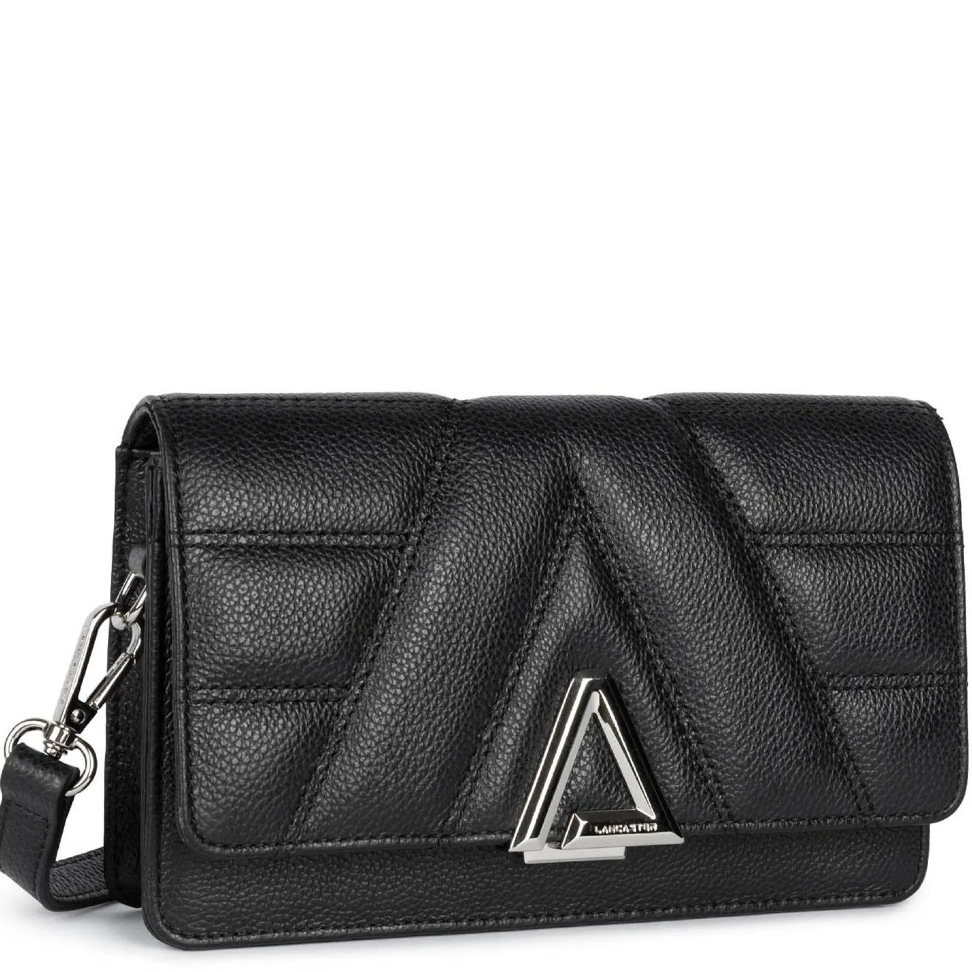 Lancaster Sac trotteur a rabat en cuir graine L'Alpha*Femme Sacs Bandoulière