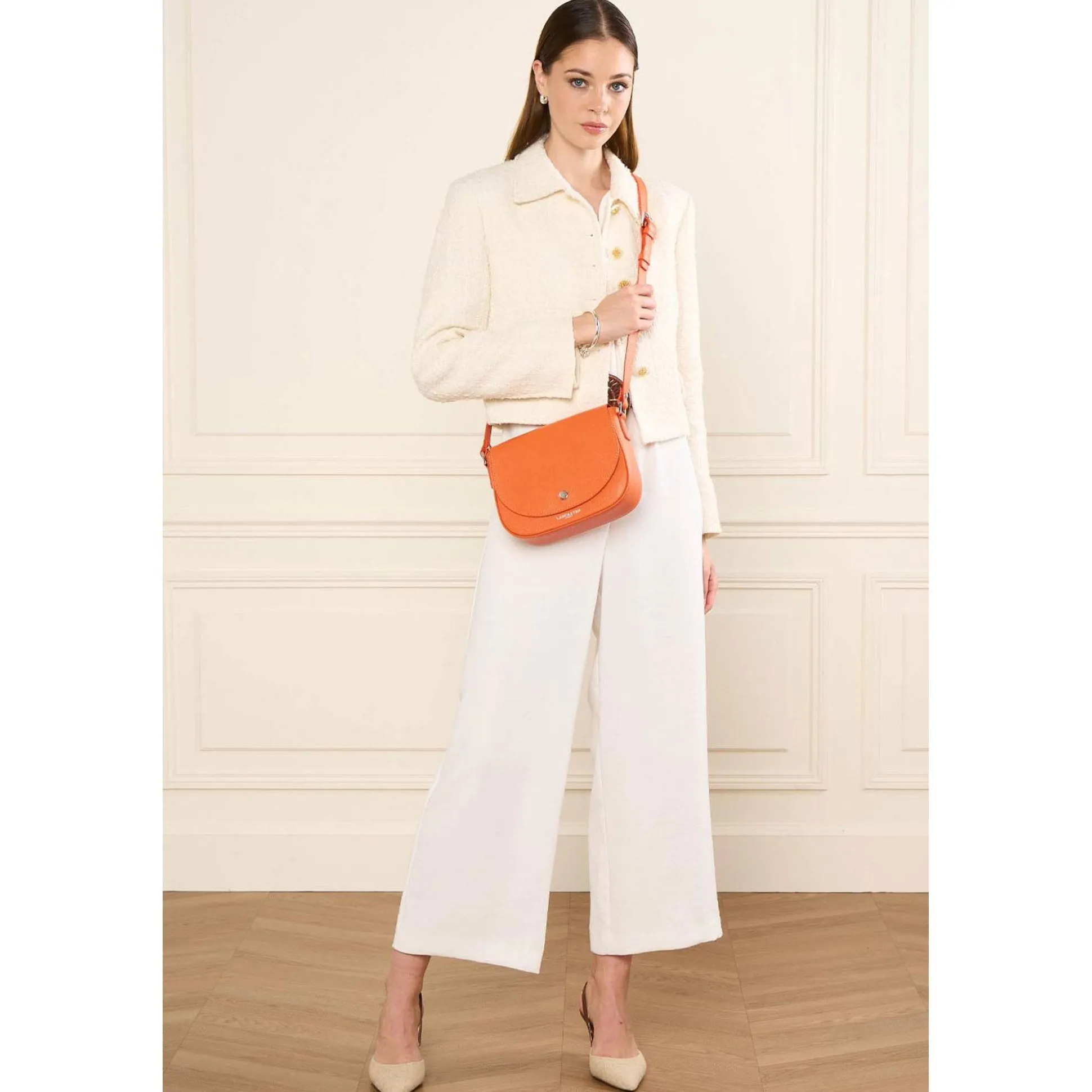 Lancaster Sac trotteur a rabat Milano Bao en cuir*Femme Sacs Bandoulière