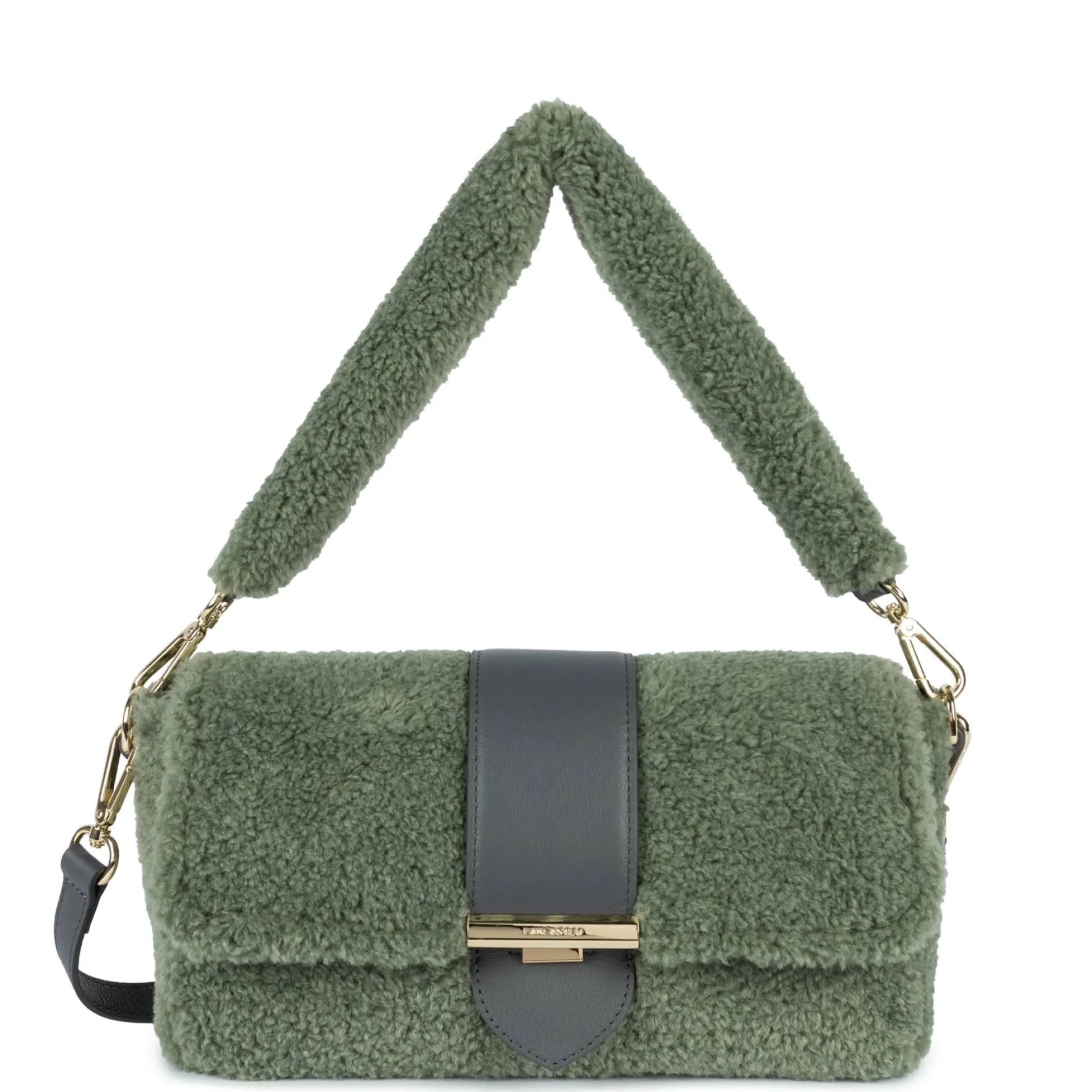 Lancaster Sac trotteur a rabat Moumoute*Femme Sacs Porté Épaule