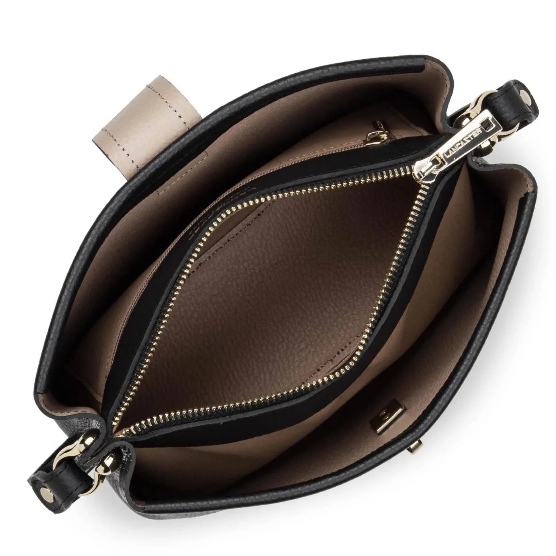 Lancaster Sac trotteur avec bandouliere Foulonne Double*Femme Sacs Bandoulière