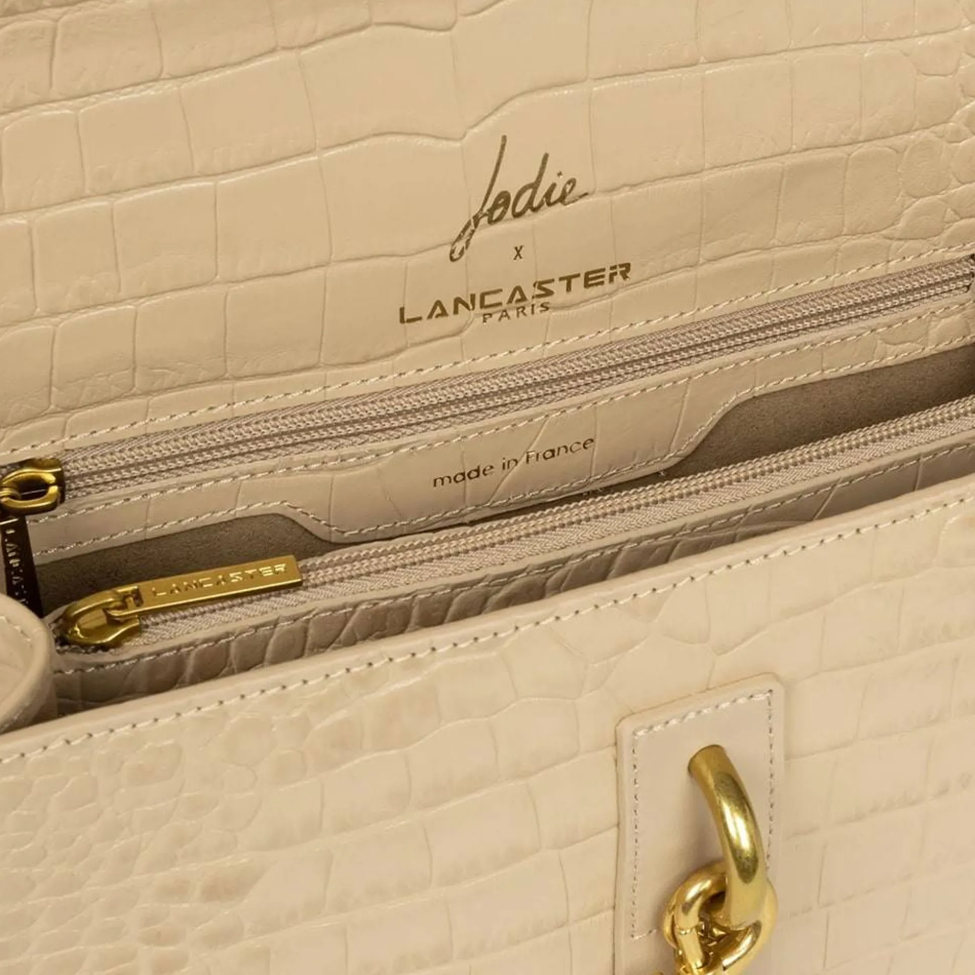 Lancaster Sac trotteur Jodie a rabat avec fermoir*Femme Sacs Bandoulière