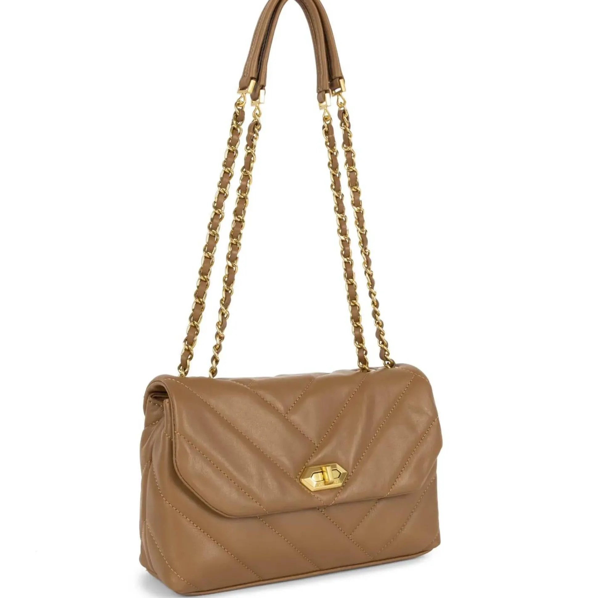 Lancaster Sac trotteur M Soft Matelasse rabat fermoir*Femme Sacs Bandoulière