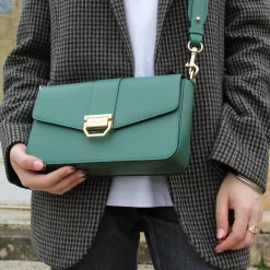 Lancaster Sac trotteur M Valor rabat avec fermoir*Femme Sacs Bandoulière|Sacs Porté Épaule