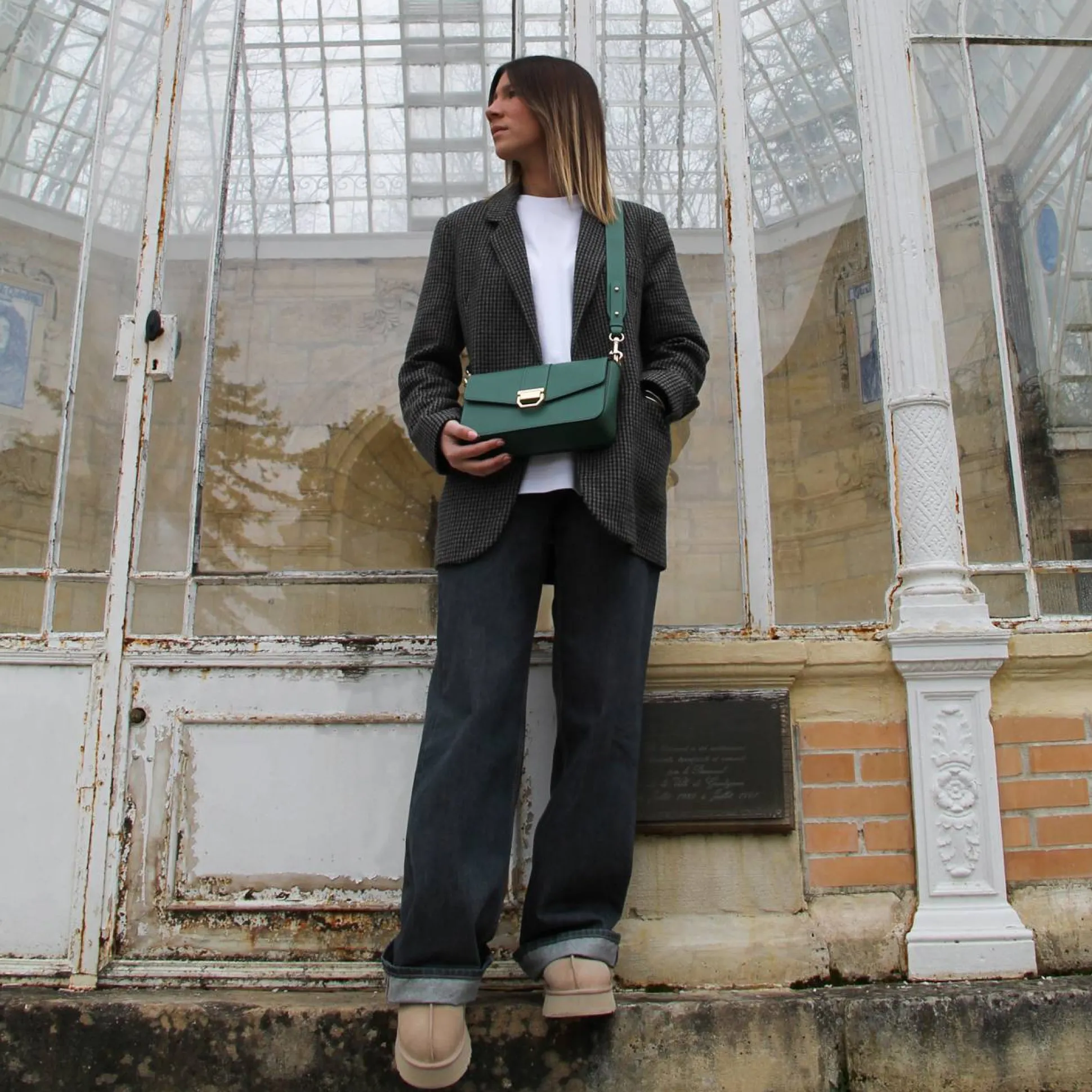 Lancaster Sac trotteur M Valor rabat avec fermoir*Femme Sacs Bandoulière|Sacs Porté Épaule