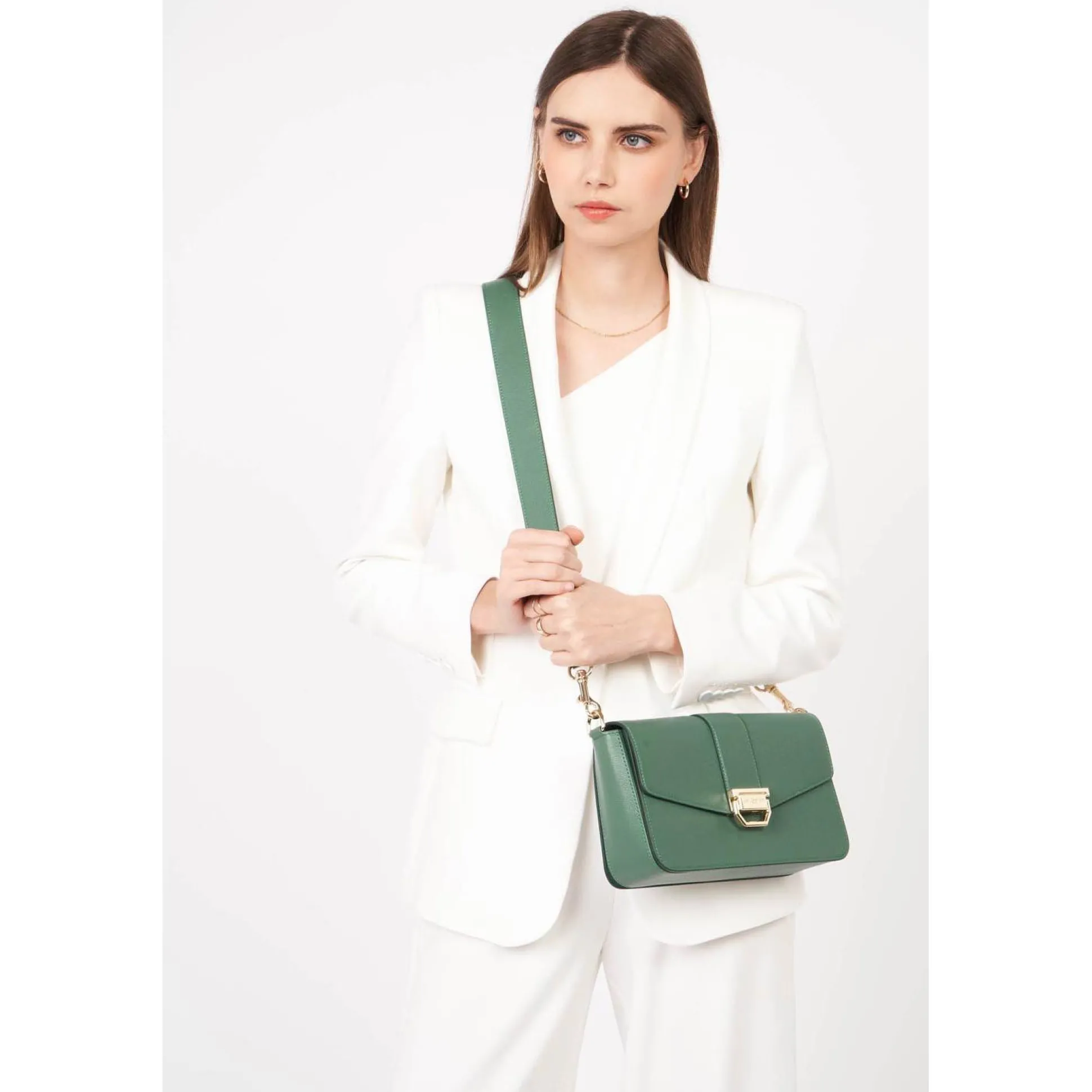 Lancaster Sac trotteur M Valor rabat avec fermoir*Femme Sacs Bandoulière|Sacs Porté Épaule