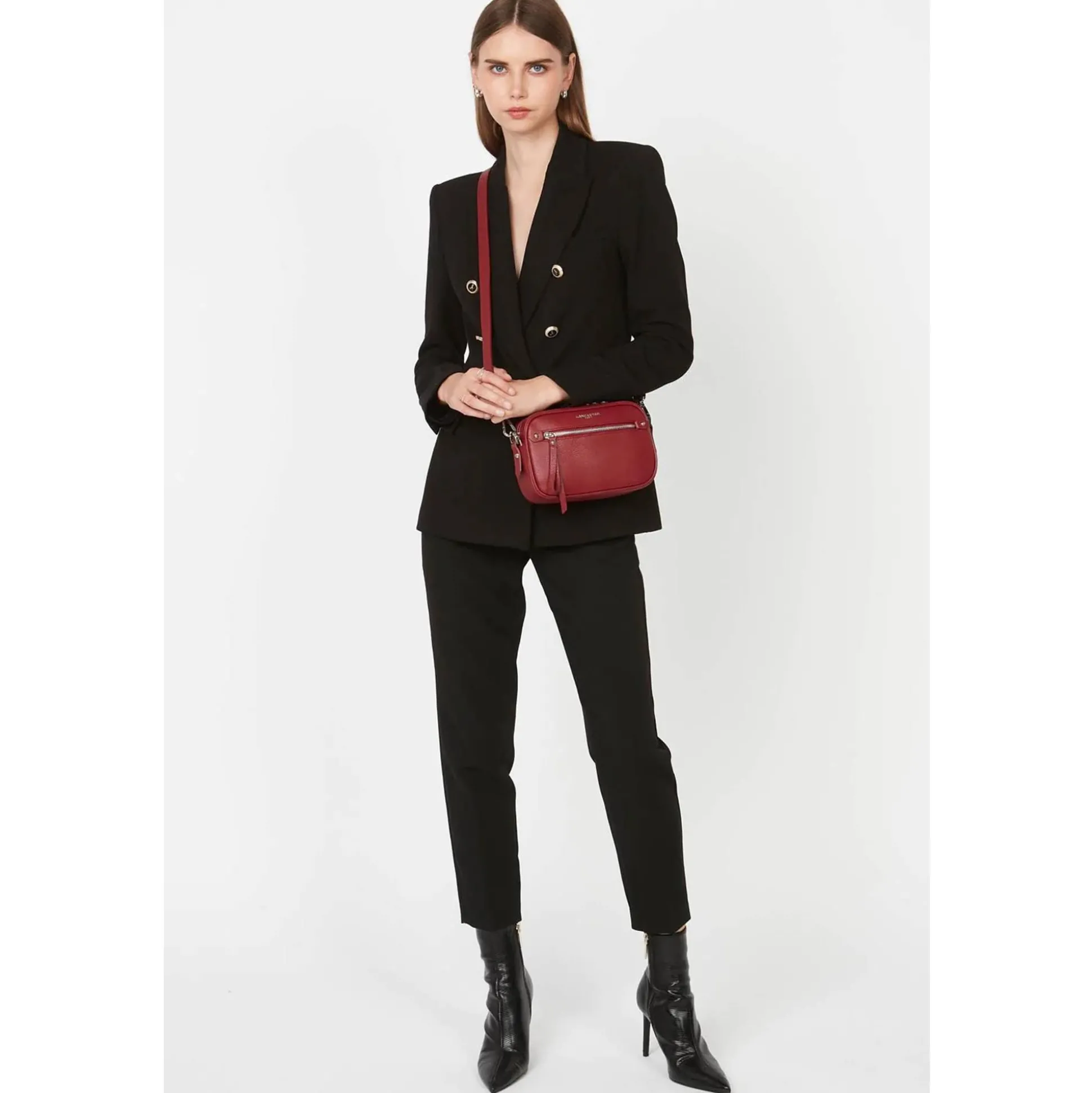 Lancaster Sac trotteur zippe Firenze en cuir*Femme Sacs Bandoulière