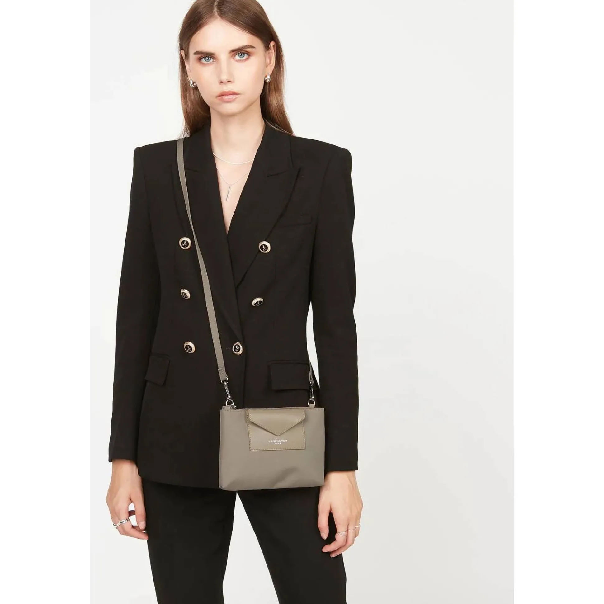 Lancaster Sac trotteur zippe Smart KBA*Femme Sacs Bandoulière