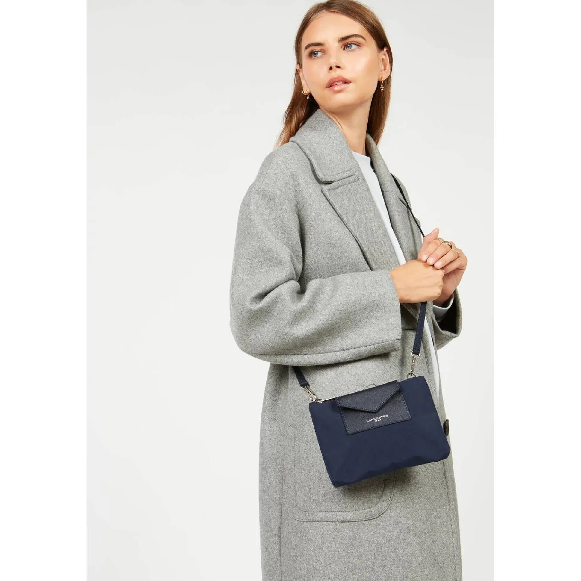 Lancaster Sac trotteur zippe Smart KBA*Femme Sacs Bandoulière