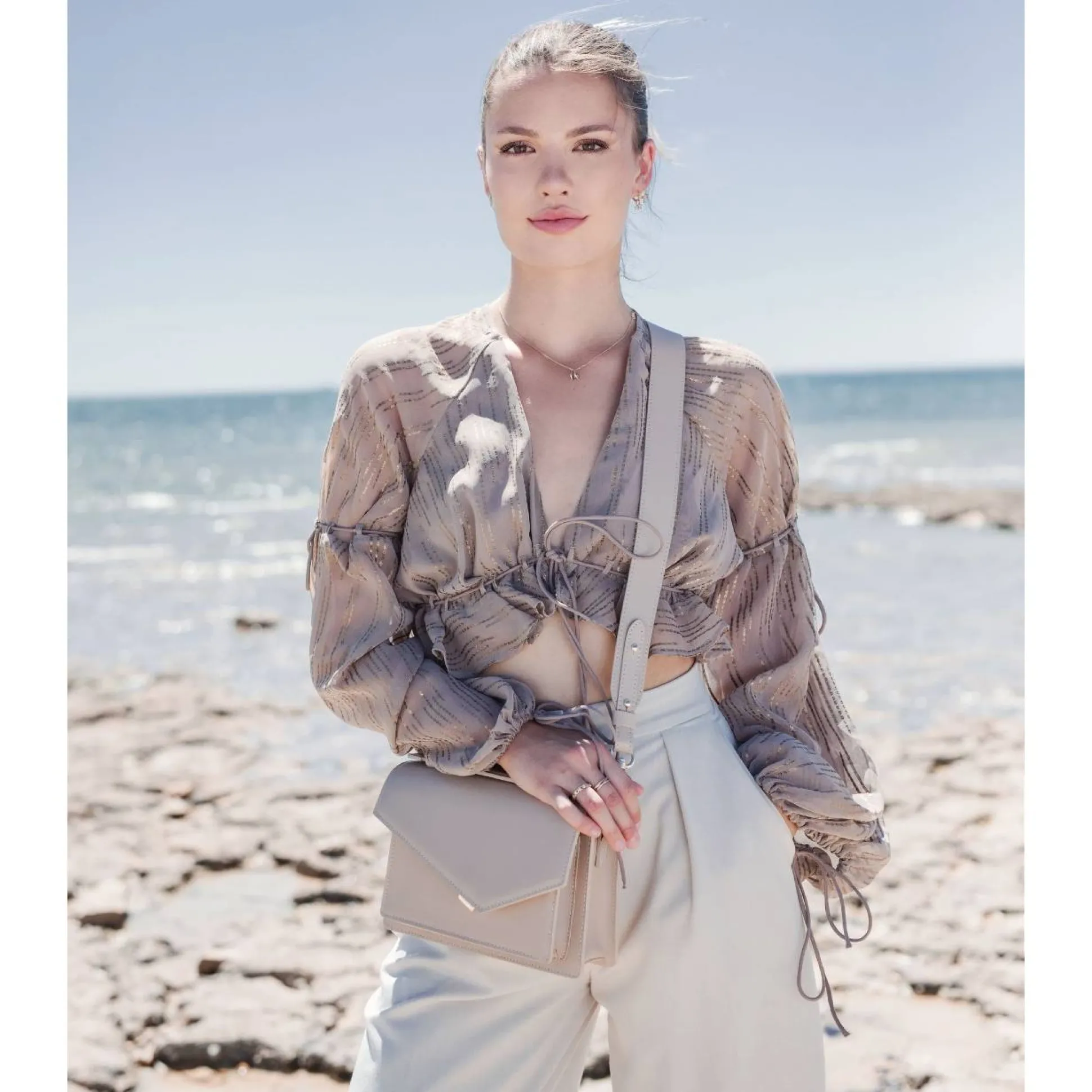 Lancaster Sac trotteur Zoe a rabat avec fermoir*Femme Sacs Bandoulière