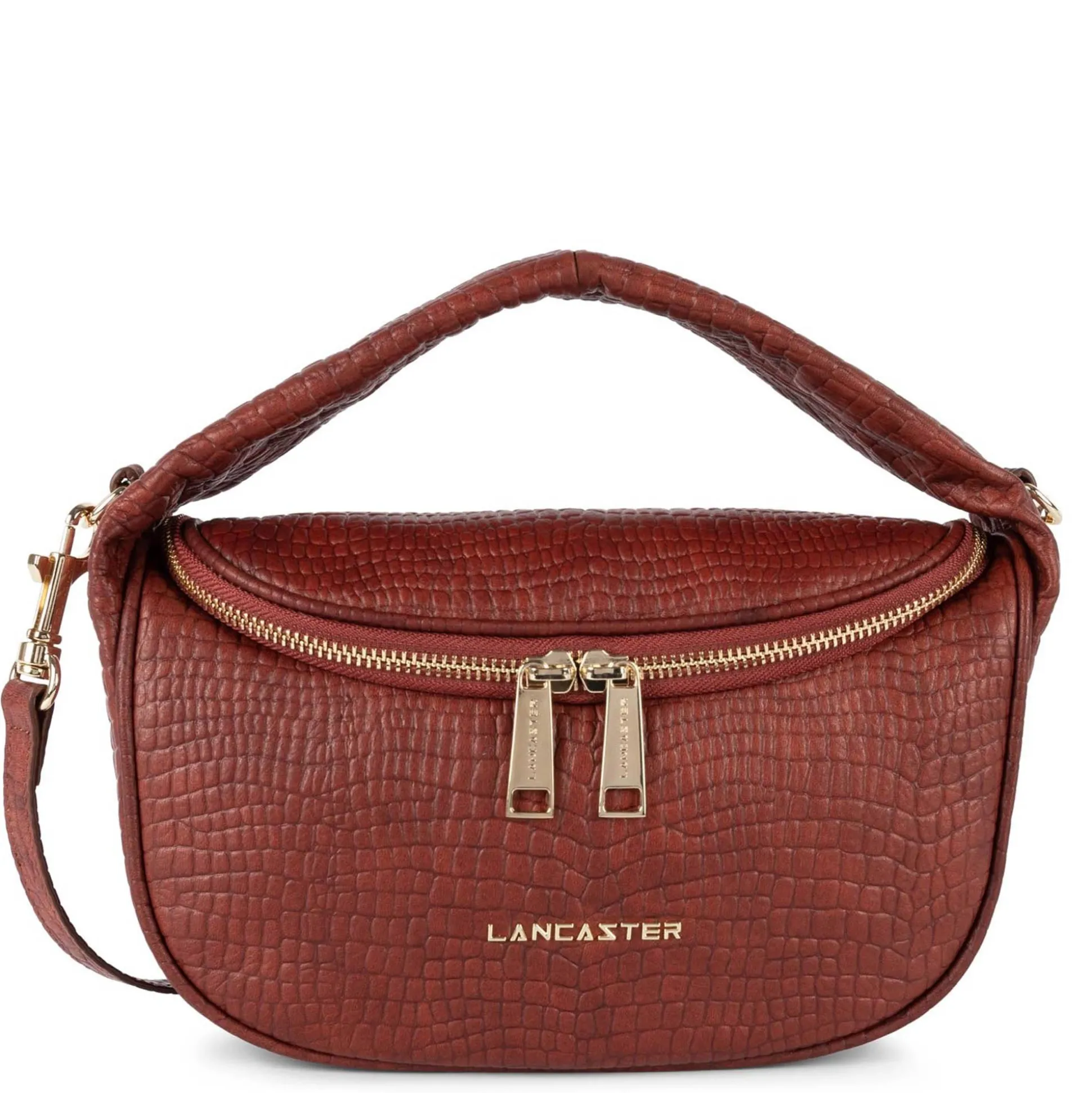 Lancaster Sac vanity Mini Croco Vanity Ceau*Femme Sacs Bandoulière