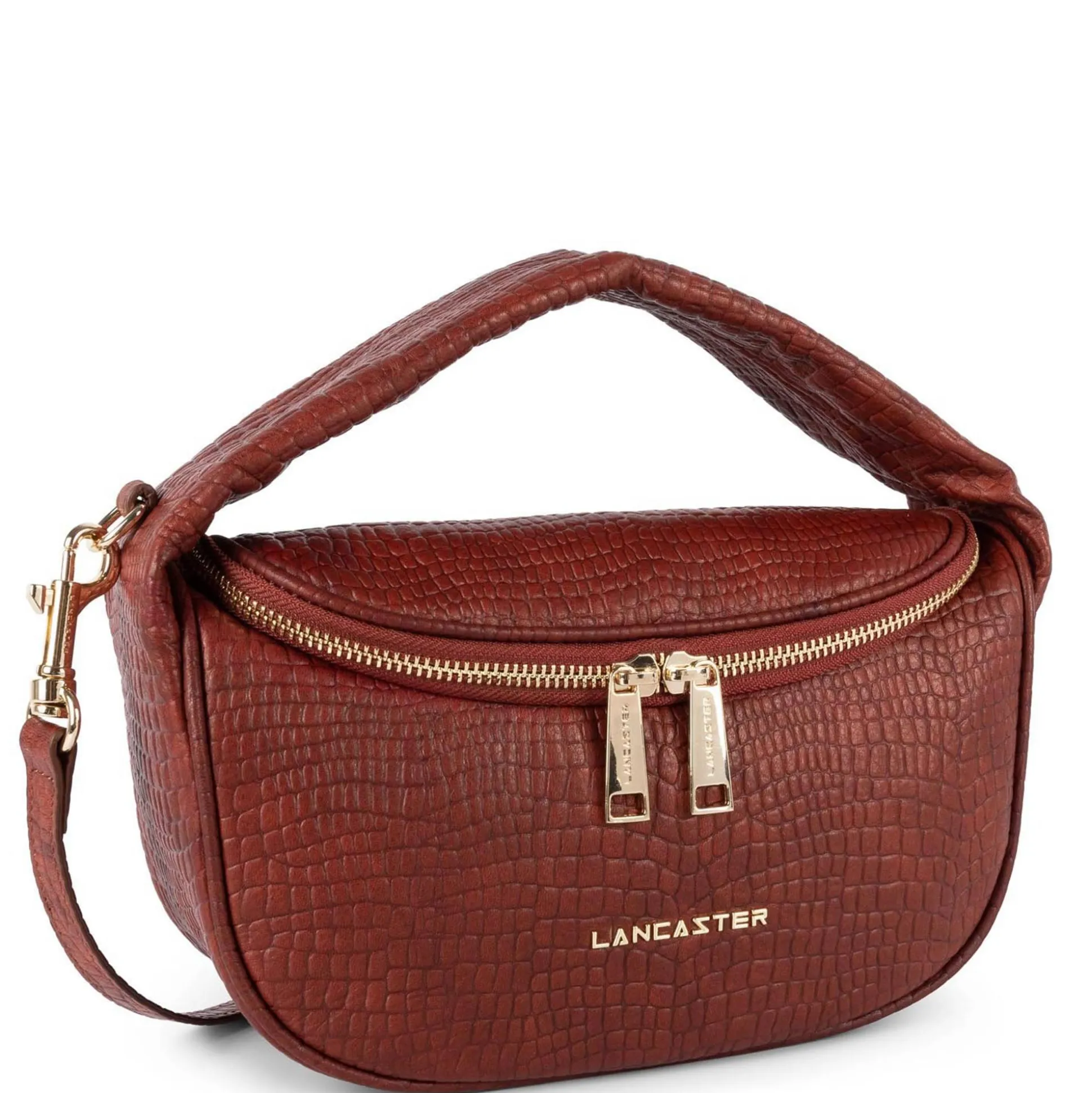 Lancaster Sac vanity Mini Croco Vanity Ceau*Femme Sacs Bandoulière
