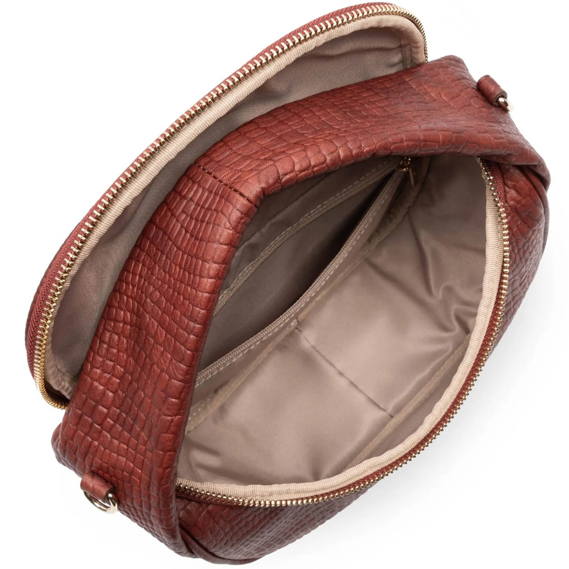 Lancaster Sac vanity Mini Croco Vanity Ceau*Femme Sacs Bandoulière