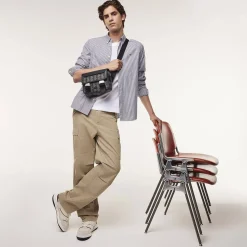 Lacoste Sacoche a rabat clipse The Blend en toile*Homme Sacoches Homme