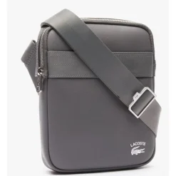 Lacoste Sacoche avec poche plate Practice en cuir*Homme Petites Sacoches Homme