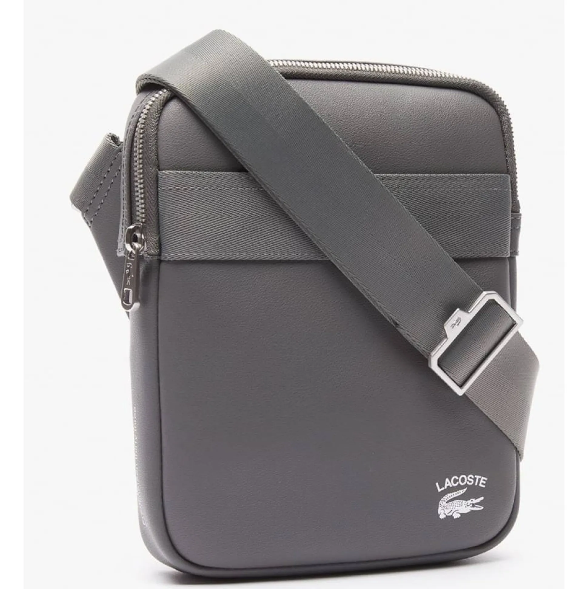 Lacoste Sacoche avec poche plate Practice en cuir*Homme Petites Sacoches Homme