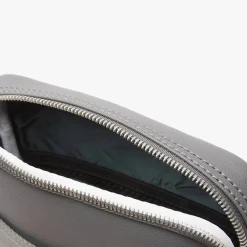 Lacoste Sacoche avec poche plate Practice en cuir*Homme Petites Sacoches Homme