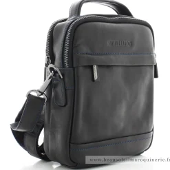 Arthur Aston Sacoche en cuir 2 compartiments Jasper*Homme Sacoches Homme