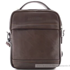 Arthur Aston Sacoche en cuir 2 compartiments Jasper*Homme Sacoches Homme