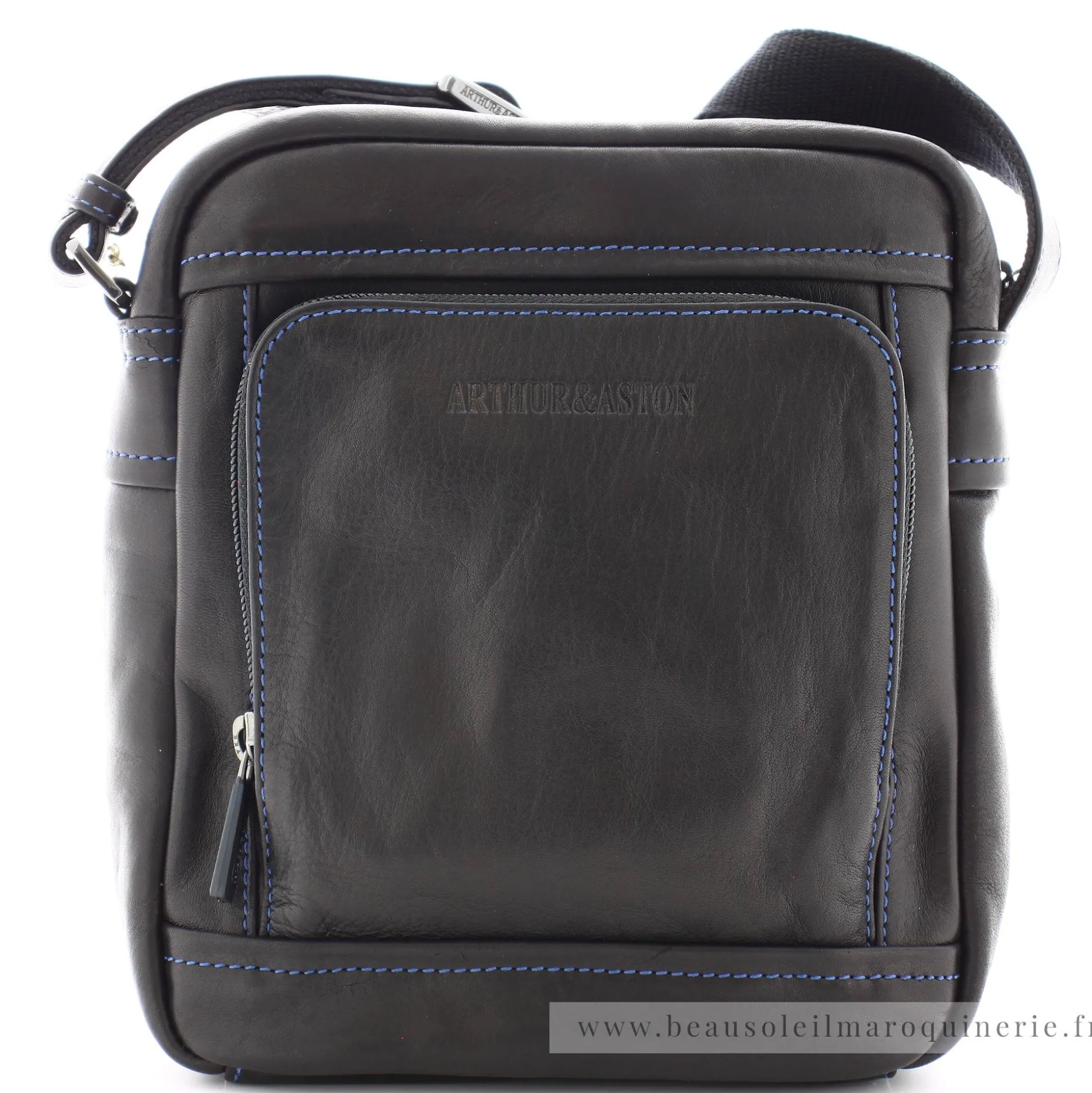 Arthur Aston Sacoche taille moyenne cuir plonge Pablo*Homme Petites Sacoches Homme|Sacs Besace