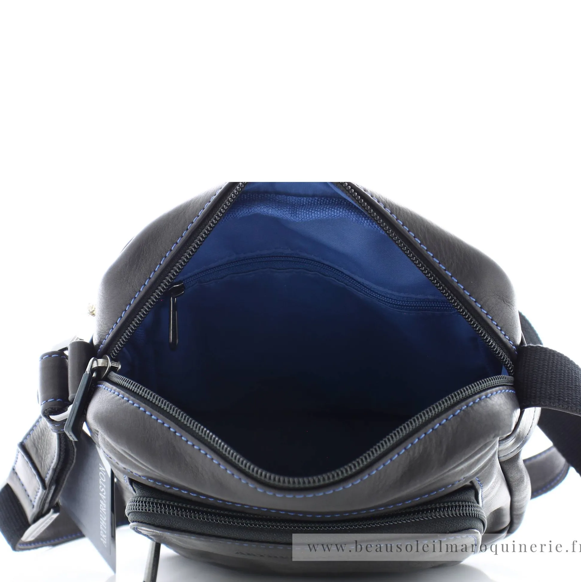 Arthur Aston Sacoche taille moyenne cuir plonge Pablo*Homme Petites Sacoches Homme|Sacs Besace