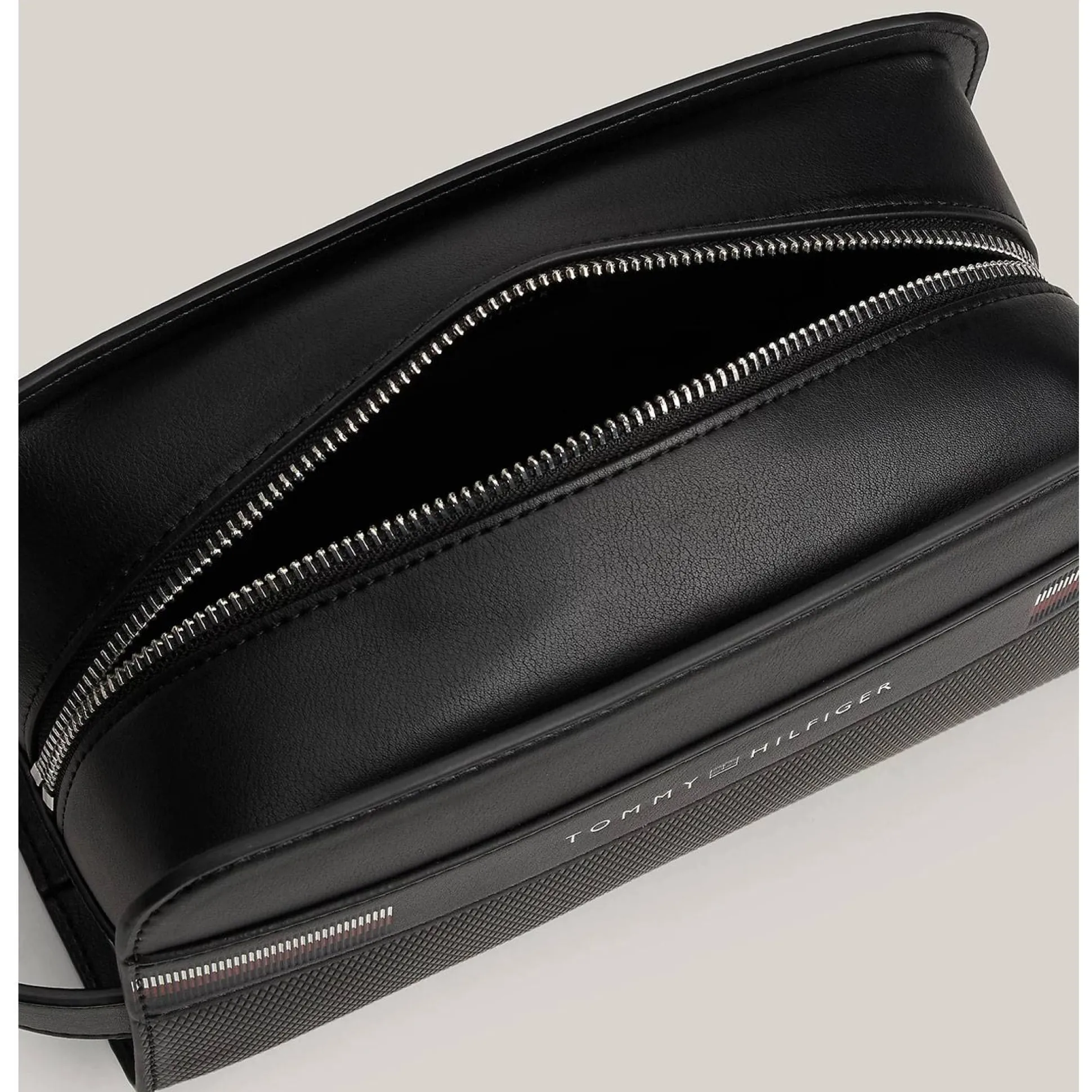 Tommy Hilfiger Trousse de toilette en cuir graine Corporate* Trousses De Toilette