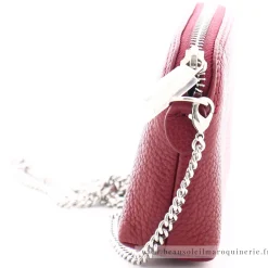 Lancaster Trousse femme en cuir Foulonne PM avec bandouliere*Femme Porte-Monnaie Femme